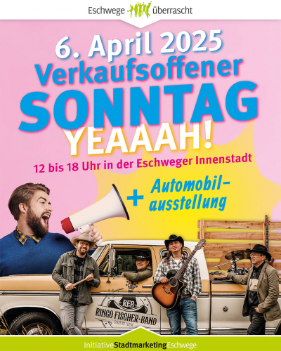 Verkaufsoffener Sonntag mit Automobilausstellung 06.04.2025